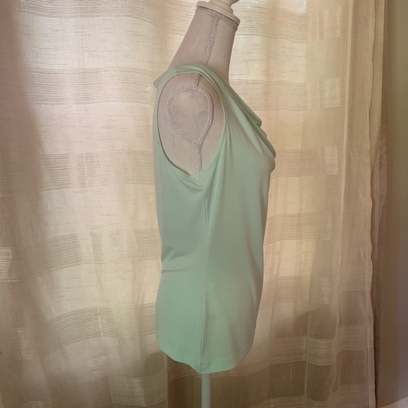 Calvin Klein Sea Foam Green / Mint Draped Top - Picture 2 of 5